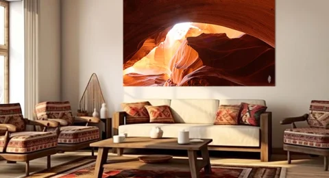 Photography-mexican-home-decor-ideas-rustic-wall-art-coyote-prints