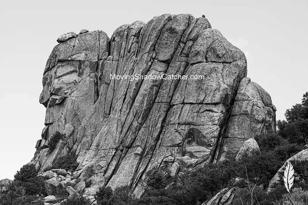 Moving Shadow Catcher, Rock Man Climber, Photography, Hidden Legend